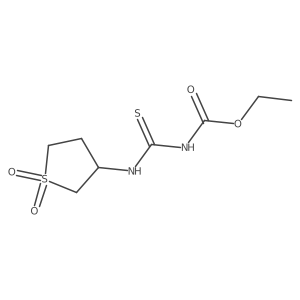 ethyl N-[(1,1-dioxo-1lambda6-thiolan-3-yl)carbamothioyl]carbamate结构式