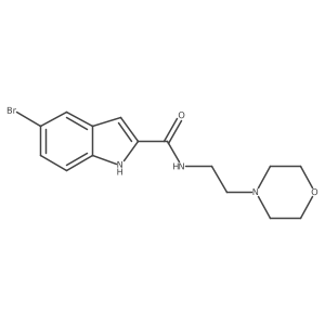 5-Bromo-N-(2-morpholinoethyl)-1H-indole-2-carboxamide Structure