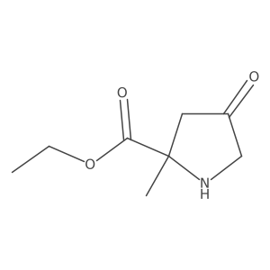 Ethyl 2-methyl-4-oxopyrrolidine-2-carboxylate Structure