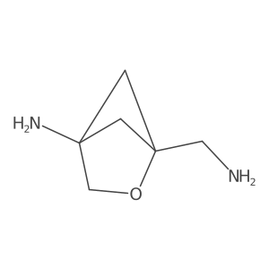 1-(Aminomethyl)-2-oxabicyclo[2.1.1]hexan-4-amine结构式