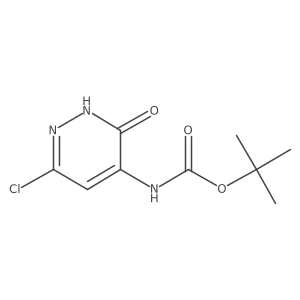 tert-Butyl (6-chloro-3-oxo-2,3-dihydropyridazin-4-yl)carbamate Structure