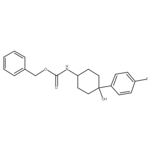 benzyl N-[4-(4-fluorophenyl)-4-hydroxycyclohexyl]carbamate Structure