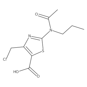 4-(chloromethyl)-2-(N-propylacetamido)-1,3-thiazole-5-carboxylic acid Structure