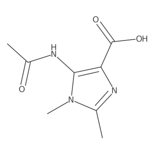 5-acetamido-1,2-dimethyl-1H-imidazole-4-carboxylic acid结构式