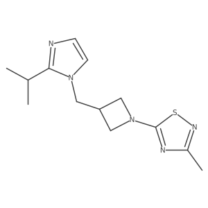 3-methyl-5-(3-{[2-(propan-2-yl)-1H-imidazol-1-yl]methyl}azetidin-1-yl)-1,2,4-thiadiazole Structure