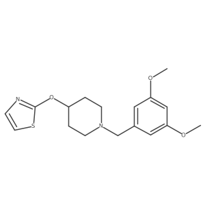 1-[(3,5-Dimethoxyphenyl)methyl]-4-(1,3-thiazol-2-yloxy)piperidine结构式