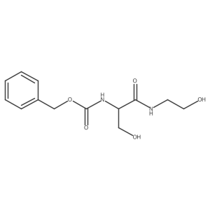 benzyl N-[(1S)-2-hydroxy-1-[(2-hydroxyethyl)carbamoyl]ethyl]carbamate Structure