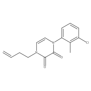 1-(But-3-en-1-yl)-4-(3-chloro-2-methylphenyl)-1,2,3,4-tetrahydropyrazine-2,3-dione Structure