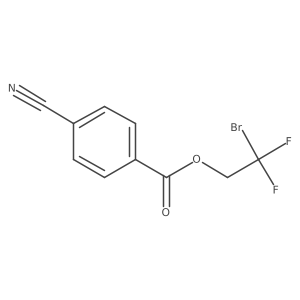 2-Bromo-2,2-difluoroethyl 4-cyanobenzoate结构式