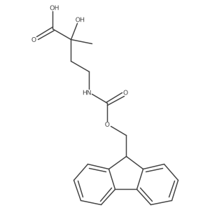 4-({[(9H-fluoren-9-yl)methoxy]carbonyl}amino)-2-hydroxy-2-methylbutanoic acid结构式