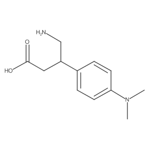 4-Amino-3-[4-(dimethylamino)phenyl]butanoic acid Structure