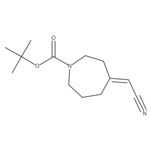 tert-Butyl (Z)-4-(cyanomethylene)azepane-1-carboxylate Structure