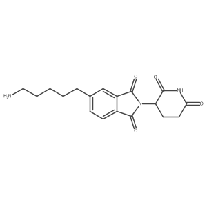 5-(5-Aminopentyl)-2-(2,6-dioxo-3-piperidyl)isoindoline-1,3-dione Structure