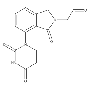 2-[7-(2,4-dioxo-1,3-diazinan-1-yl)-1-oxo-2,3-dihydro-1H-isoindol-2-yl]acetaldehyde结构式