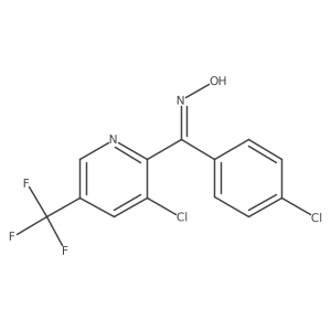 (4-Chlorophenyl)[3-chloro-5-(trifluoromethyl)-2-pyridinyl]methanone oxime Structure