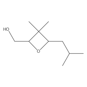 rel-(2R,4S)-3,3-Dimethyl-4-(2-methylpropyl)-2-oxetanemethanol结构式