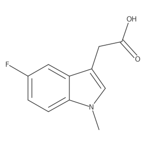 5-Fluoro-1-methylindole-3-acetic acid结构式