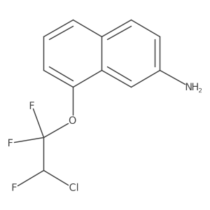 8-(2-Chloro-1,1,2-trifluoroethoxy)-2-naphthalenamine Structure
