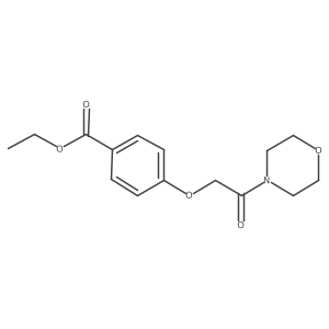 Ethyl 4-[2-(4-morpholinyl)-2-oxoethoxy]benzoate Structure