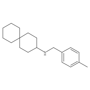 N-[(4-Methylphenyl)methyl]spiro[5.5]undecan-3-amine Structure