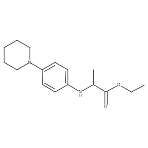 N-[4-(1-Piperidinyl)phenyl]alanine ethyl ester Structure