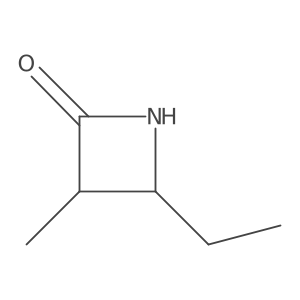2-Azetidinone, 4-ethyl-3-methyl-, trans-结构式