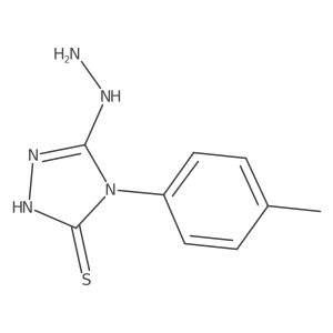 5-Hydrazinyl-2,4-dihydro-4-(4-methylphenyl)-3H-1,2,4-triazole-3-thione结构式