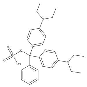 Benzenemethanol, 4-(diethylamino)-I+/--[4-(diethylamino)phenyl]-I+/--phenyl-, 1-(hydrogen sulfate)结构式