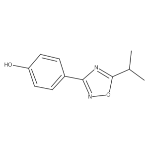 4-(5-Propan-2-yl-1,2,4-oxadiazol-3-yl)phenol Structure
