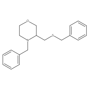 (3S)-4-(Phenylmethyl)-3-[[(phenylmethyl)thio]methyl]morpholine结构式