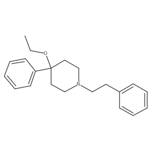 4-Ethoxy-4-phenyl-1-(2-phenylethyl)piperidine Structure