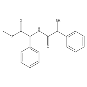 methyl (2S)-2-[[(2S)-2-amino-2-phenylacetyl]amino]-2-phenylacetate Structure
