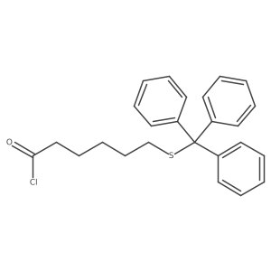 (Tri tylthio)hexanoyl chloride Structure