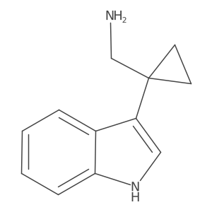 [1-(1H-indol-3-yl)cyclopropyl]methanamine Structure