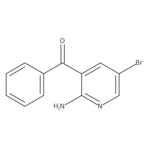 (2-Amino-5-bromo-3-pyridyl)-phenylketone Structure