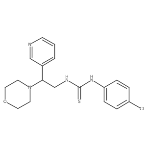 1-(4-Chlorophenyl)-3-(2-morpholino-2-(pyridin-3-yl)ethyl)thiourea结构式