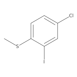 (4-Chloro-2-iodophenyl)(methyl)sulfane结构式