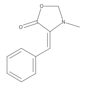 3-Methyl-4-(phenylmethylene)-5-oxazolidinone Structure