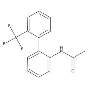 2-Acetamino-2'-trifluoromethylbiphenyl结构式