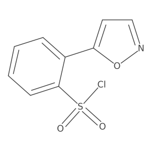 2-(1,2-Oxazol-5-yl)benzene-1-sulfonyl chloride Structure