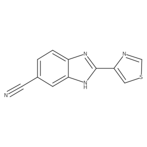 2-(1,3-thiazol-4-yl)-1H-1,3-benzodiazole-5-carbonitrile结构式