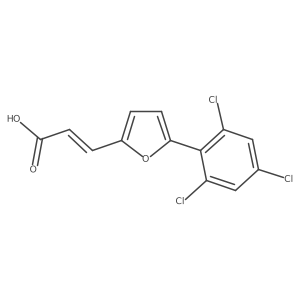 3-[5-(2,4,6-Trichlorophenyl)-2-furanyl]-2-propenoic acid结构式