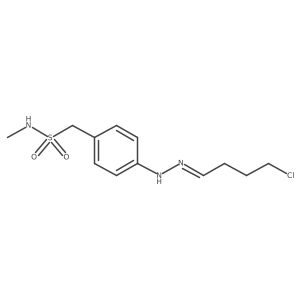 C-{4-[N'-(4-Chloro-butylidene)-hydrazino]-phenyl}-N-methyl-methanesulfonamide Structure