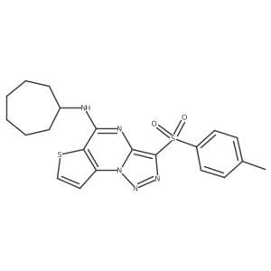 N-cycloheptyl-3-tosylthieno[2,3-e][1,2,3]triazolo[1,5-a]pyrimidin-5-amine Structure