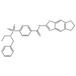 N-([1,3]dioxolo[4',5':4,5]benzo[1,2-d]thiazol-6-yl)-4-(N-benzyl-N-ethylsulfamoyl)benzamide Structure