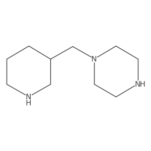 1-[(Piperidin-3-yl)methyl]piperazine Structure