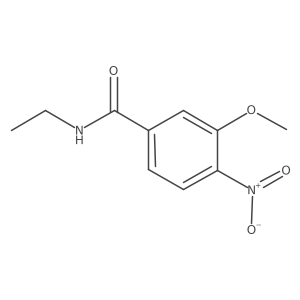 N-ethyl-3-methoxy-4-nitro-benzamide结构式