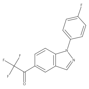 2,2,2-trifluoro-1-[1-(4-fluorophenyl)-1H-indazol-5-yl]ethanone Structure