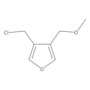 3-(Chloromethyl)-4-(methoxymethyl)furan Structure