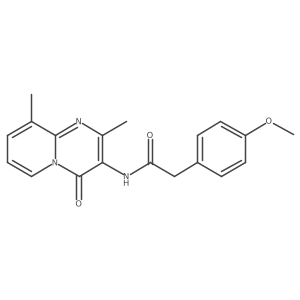 N-(2,9-dimethyl-4-oxo-4H-pyrido[1,2-a]pyrimidin-3-yl)-2-(4-methoxyphenyl)acetamide结构式